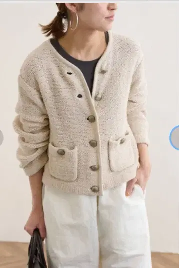 프레임워크 팬시얀 니트