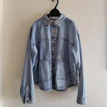 ZARA 데님 자켓 L G 오버 사이즈