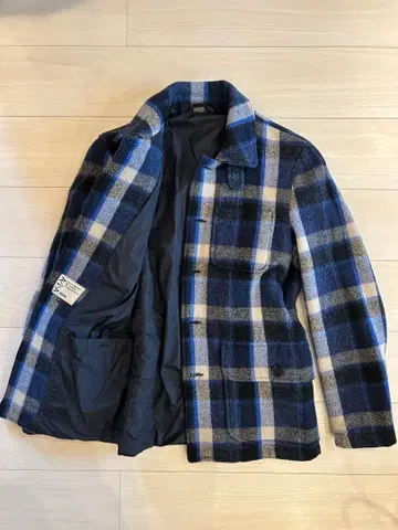 ASPESI 울 자켓 체크 무늬