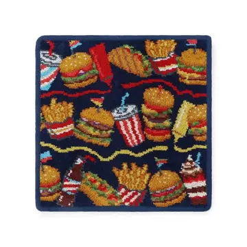 새상품 FEILER 햄버거샵 핸드 타월 손수건