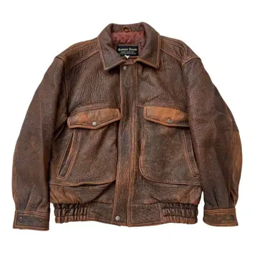 [ vintage ] A-2 가죽 자켓 플라이트 자켓 90s 천연 가죽