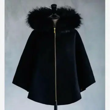 sheller FOX fur cape coat