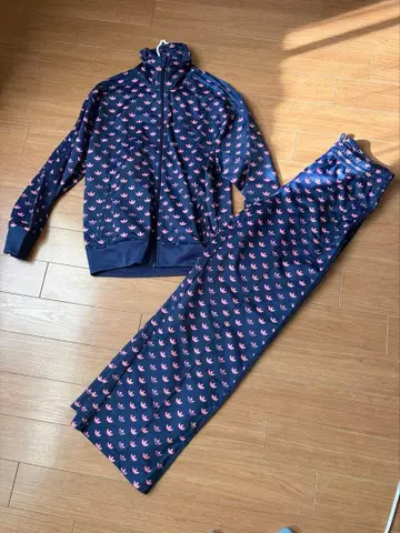 adidas 오리지널 올 패턴 셋업 미사용에 가까움