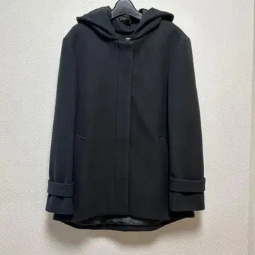 COMME CA ISM (컴시즘) 하프 코트 후드 부착 숏 코트