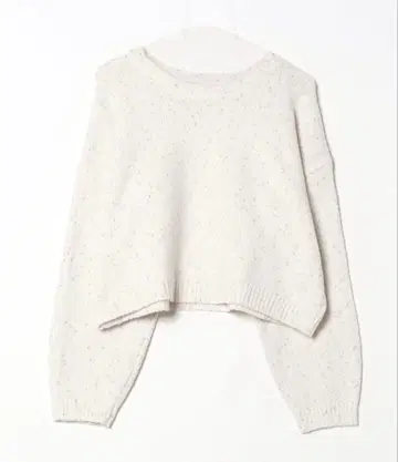 ZOZOTOWN 라메 네프 숏 니트 풀오버