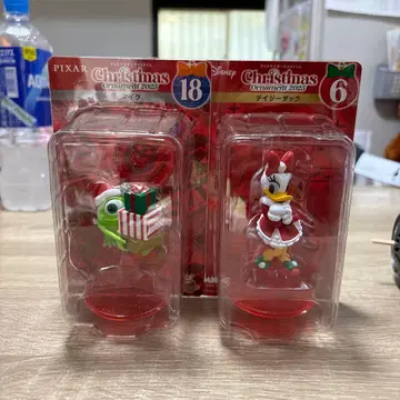 크리스마스 디즈니 복권 마이크, 데이지덕 피규어 세트 덤 포함