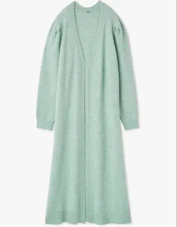 새상품 Mila Owen 미라 오웬 어깨 턱 롱 가디건 민트