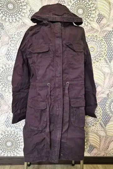 올드 네이비 모즈 코트 후드 부착