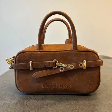 릴리 브라운 로고 보스턴 백