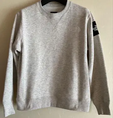 더 노스페이스 스퀘어 로고 크루 오트밀 S