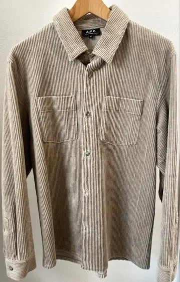 A.P.C. 코듀로이 셔츠 자켓 XS 베이지