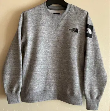 더 노스페이스 스퀘어 로고 크루 그레이 S