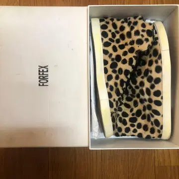 FORFEX 레오파드 무늬 하이컷 스니커즈
