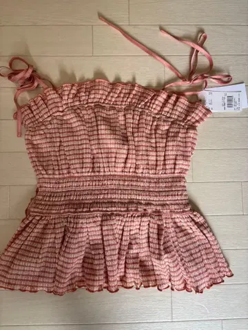 snidel 프릴 달린 핑크 뷔스티에