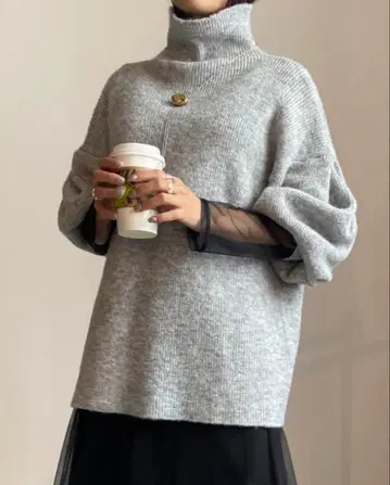 아메리빈티지 퍼프 슬리브 니트