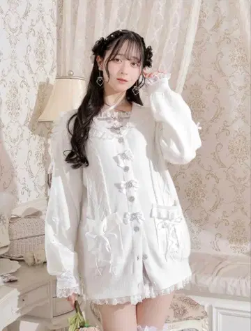 NOEMIE 메니 리본 케이블 세일러 가디건