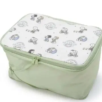 스누피 와이드 압축 파우치 (라이트 그린)