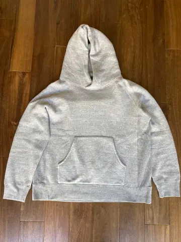 CURLY 그레이 후드 부착 후드티 사이즈 3