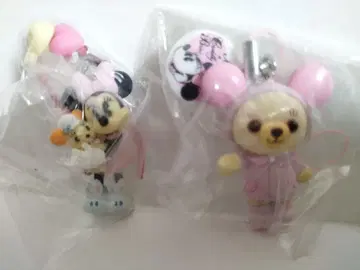 미니 마우스 카드리 베어 키링 2개 미니 쿠튀르
