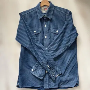 Houston 스트라이프 데님 셔츠 LARGE