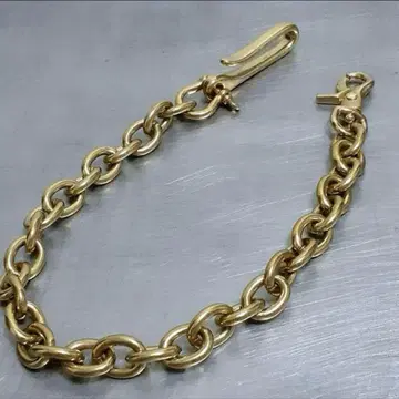 놋쇠 원형 타원형 15mm 지갑 체인 빈티지 브라스 골드