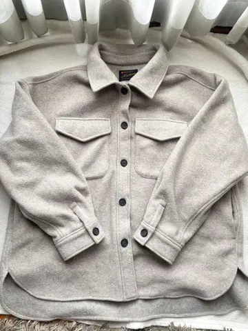 [당일 발송] Kastane 본딩 아우터 라이트 그레이 셔츠 자켓