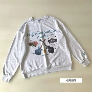 NICE CLAUP NUNIFE 맨투맨 오버 사이즈