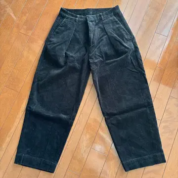 디키즈 턱 와이드 코듀로이 팬츠 블랙