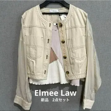 새상품 Elmee Law 자켓 멜로우 디자인 상의 2세트