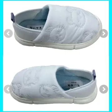 미사용 새상품 치이카와/모몽가 여성용 신발 M 화이트 하치와레 시사