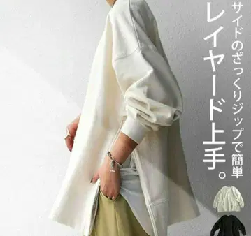 새상품급! antiqua 사이드 지퍼 풀오버 맨투맨