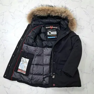 [ 새상품급 ] CAPEHORN 케이프호른 다운 자켓 퍼 42 블랙