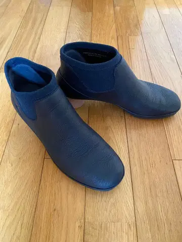 캠퍼 천연 가죽 사이드 고어 부츠 숏 38 ALRIGHT 올라이트