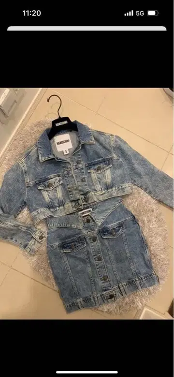 MOSCHINO H&M 콜라보 데님 자켓 스커트 세트