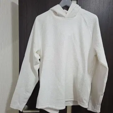 PUMA 화이트 후드 부착 후드티