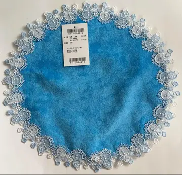 치카자와 레이스 손수건 눈사람 스노우맨