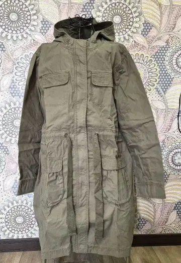 올드 네이비 올리브 그린 모즈 코트