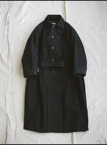[ LIDNM ] SILK DENIM MORTORCYCLE COAT