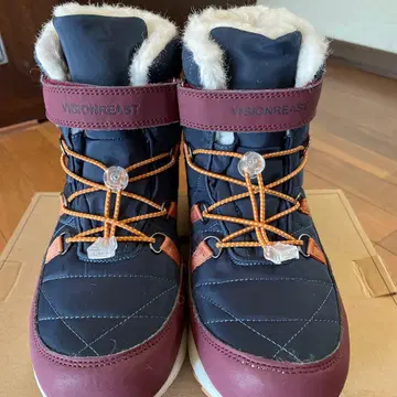 VISIONBEAST 방수 스노우 부츠 네이비/버건디 24.5cm