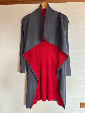 빨간색 그레이 M부터 L 가디건 깔끔한 실루엣