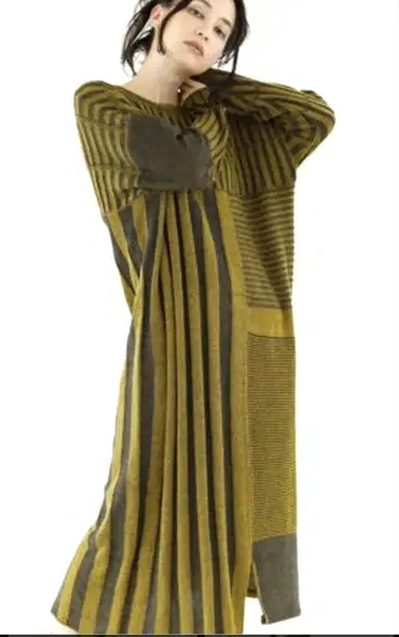 오즈모시스 loaf 블로킹 디자인! 니트 원피스