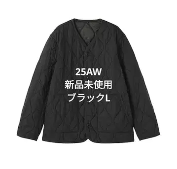 새상품 무인양품 발수 퀼트 자켓 블랙 L 퀼팅 신상