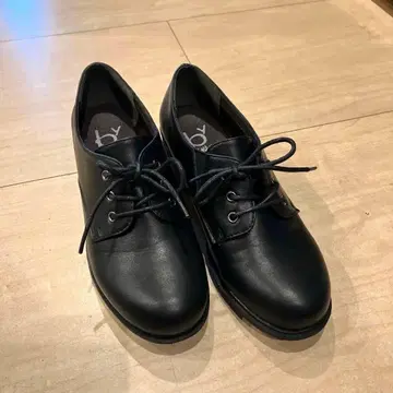 [ 새상품급 ] 키다리 아저씨 레이스업 슈즈 블랙 24.5cm