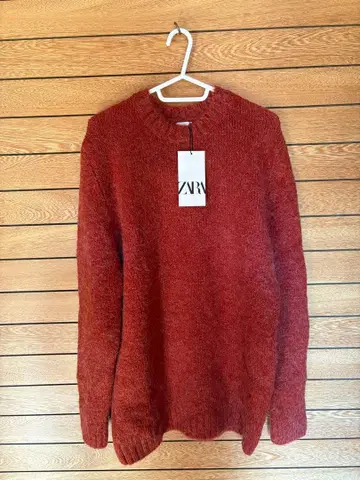 ZARA 오렌지 니트 스웨터 M 사이즈