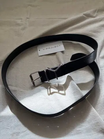 Y/PROJECT 블랙 가죽 벨트 21ss