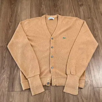 80s IZOD LACOSTE 베이지 가디건 M