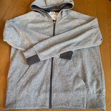 YONEX 풀 집업 후드티 그레이