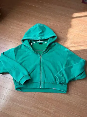 중간 플리스 숏 기장 워시 가공 후드티 남녀 착용 ok