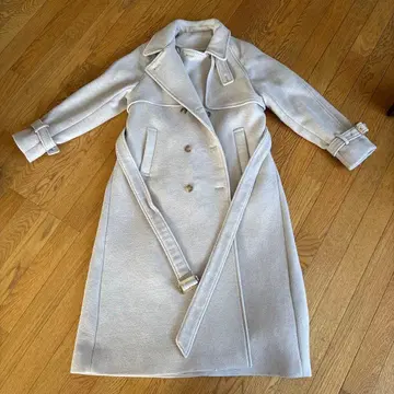 MERCURYDUO 라이트 그레이 트렌치코트 벨트 포함