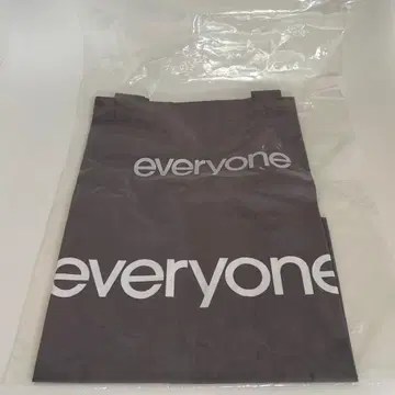 everyone 나일론 로고 토트백 그레이